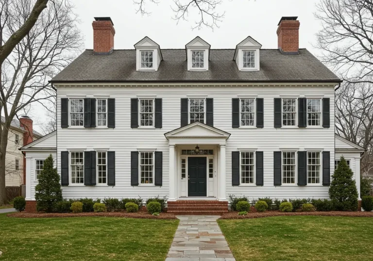 Classic American Colonial Style House