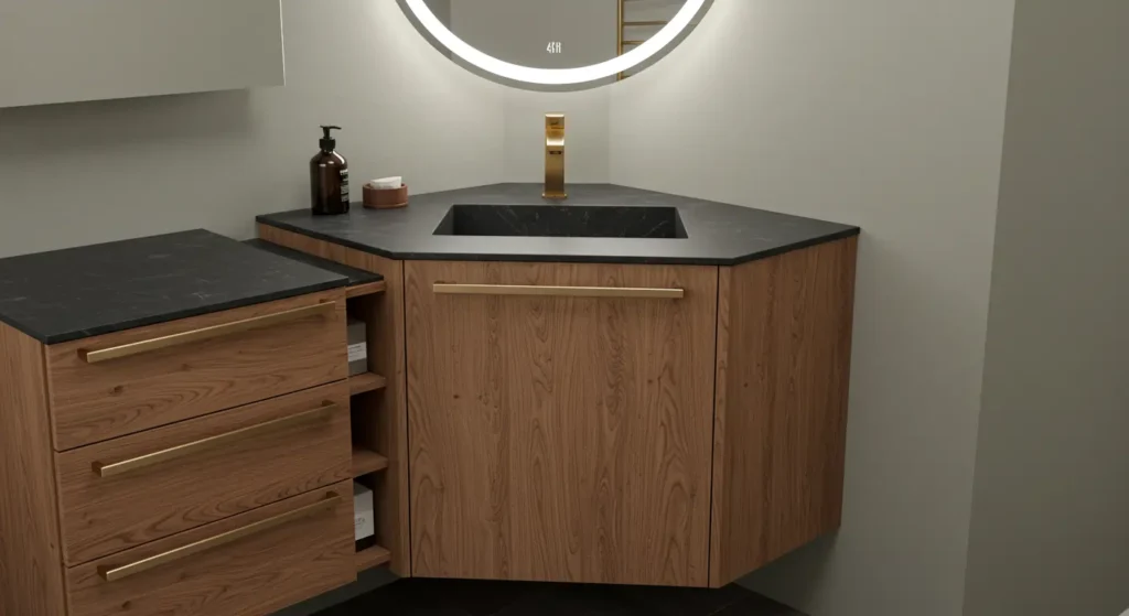 Modern Corner Vanity