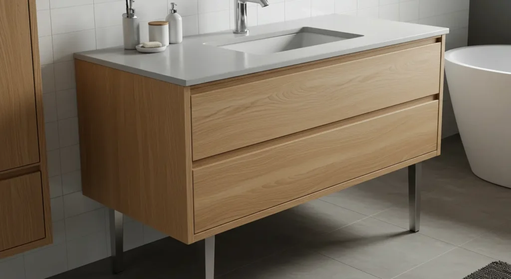 trending Wood modern Bathroom Vanities with Modern Flair.